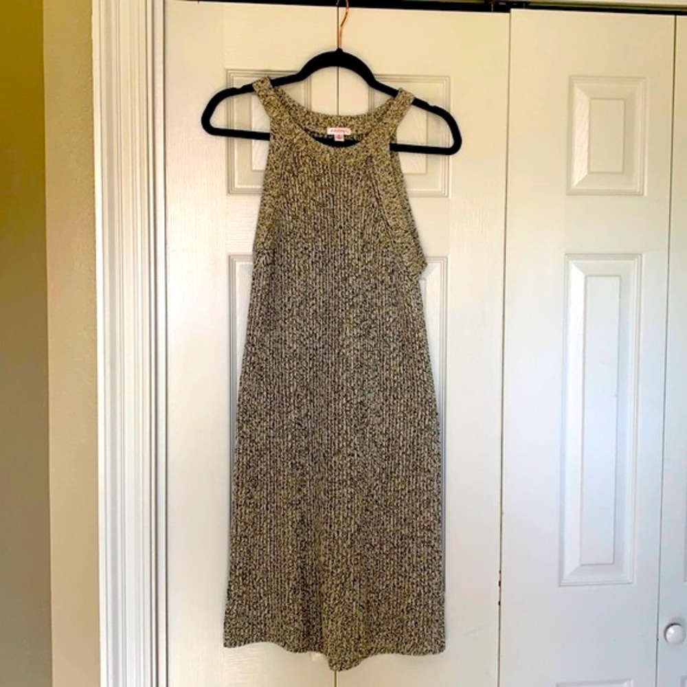 Xhilaration Salt and Pepper Knit Sweater Dress